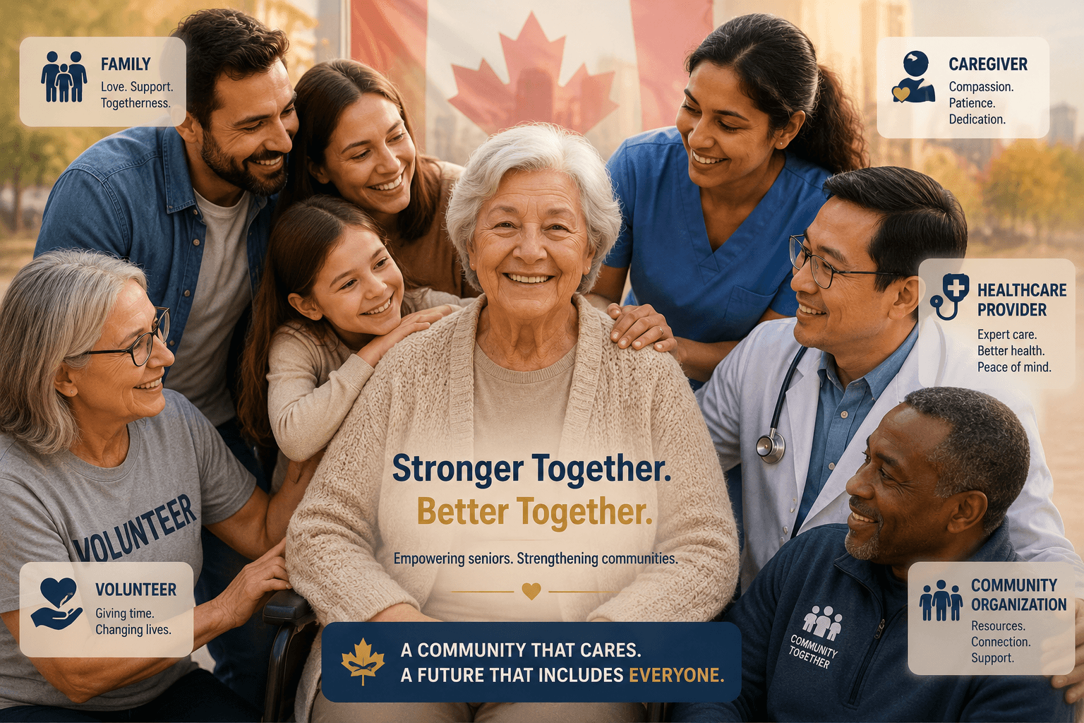 The Elder2Care ecosystem surrounding an older adult